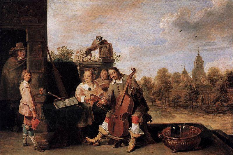 David Teniers the Younger The Painter and His Family Germany oil painting art